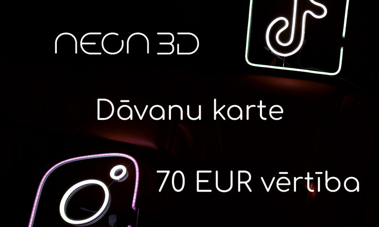 Gift card for 70 EUR for the purchase of a signage