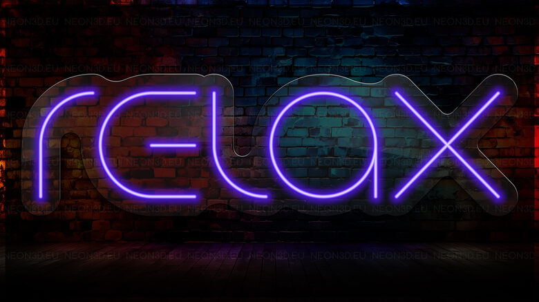 LED Неоновая вывеска «Relax»