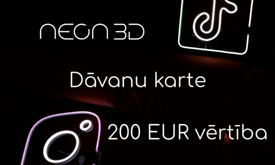 Подарочная карта на сумму 200 EUR, на приобретение вывески