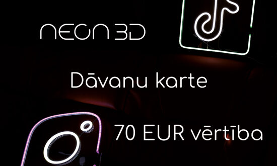 Подарочная карта на сумму 70 EUR, на приобретение вывески