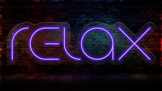 LED Неоновая вывеска «Relax»