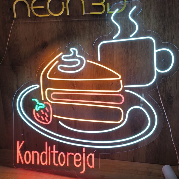 Personalizēta LED neona zīme "Konditoreja"