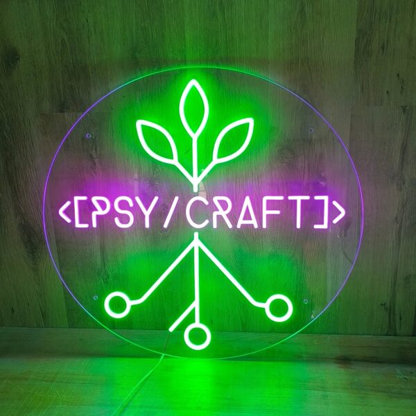 Personalizēta LED neona zīme "Psy craft"