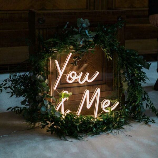 LED neona zīme kāzām