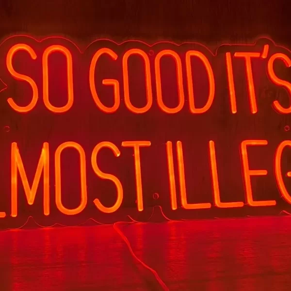 LED-neoonvalgusreklaam