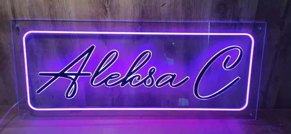 Персонализированая светодиодная LED неоновая вывеска