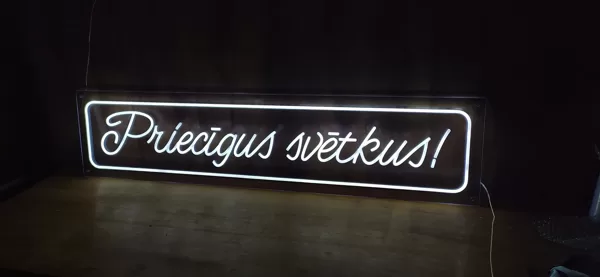 LED-neoonvalgusreklaam