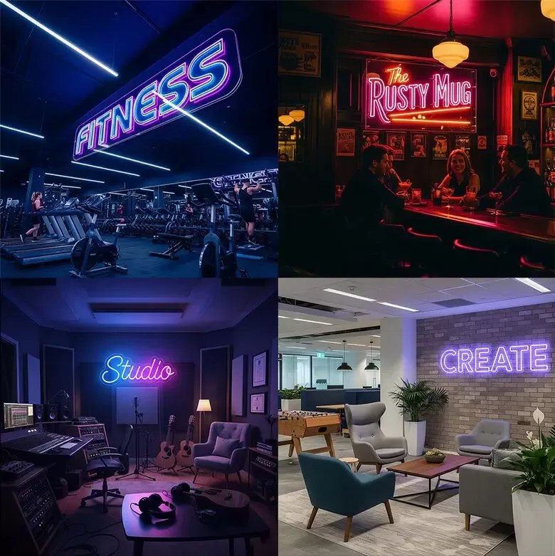LED neona zīmes biznesam